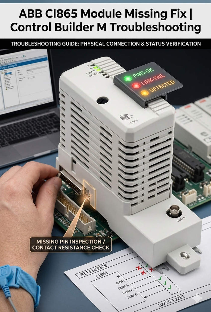 ABB CI865 Module Missing Fix Control Builder M Troubleshooting