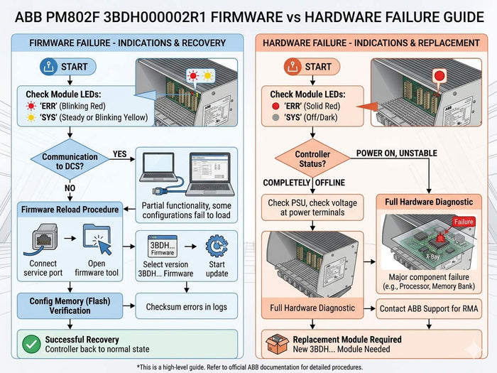 ABB PM802F 3BDH000002R1 Firmware vs Hardware Failure Guide