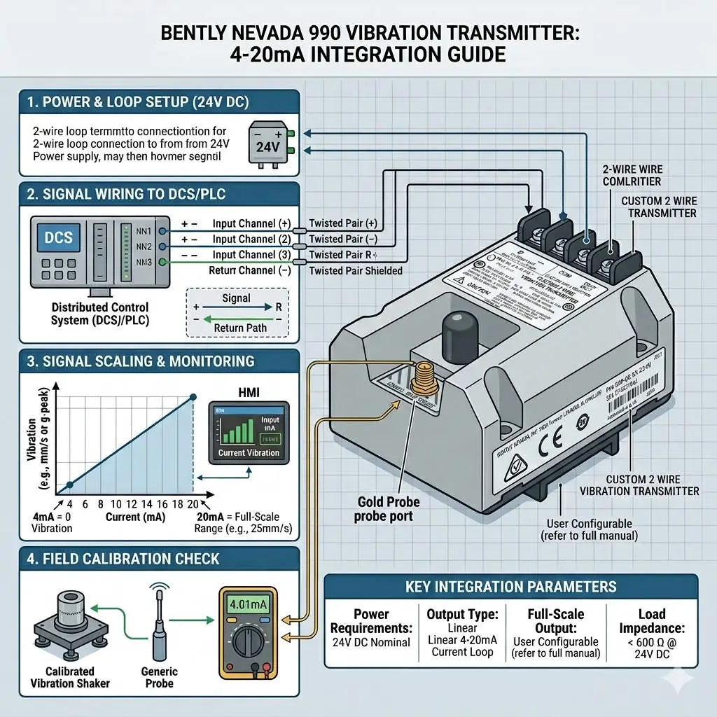 Bently Nevada 990 Vibration Transmitter: 4-20mA Integration Guide