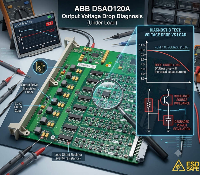 ABB DSAO120A Voltage Drop: Diagnosing Load Drive Faults