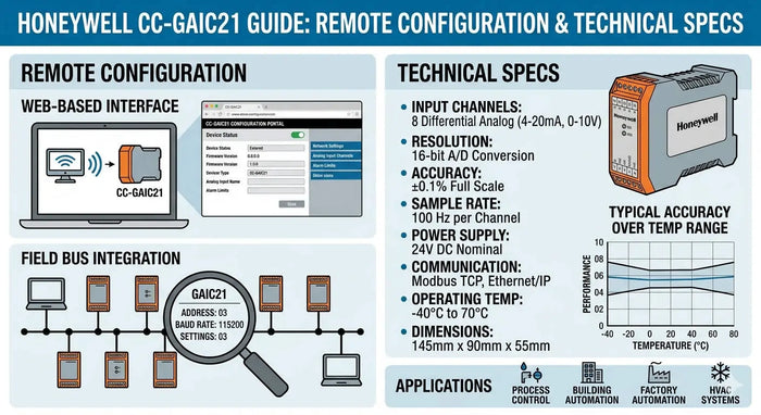Honeywell CC-GAIC21 Guide Remote Configuration Technical Specs