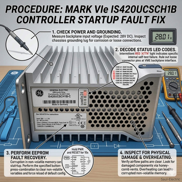 How to Fix Mark VIe IS420UCSCH1B Controller Startup Faults