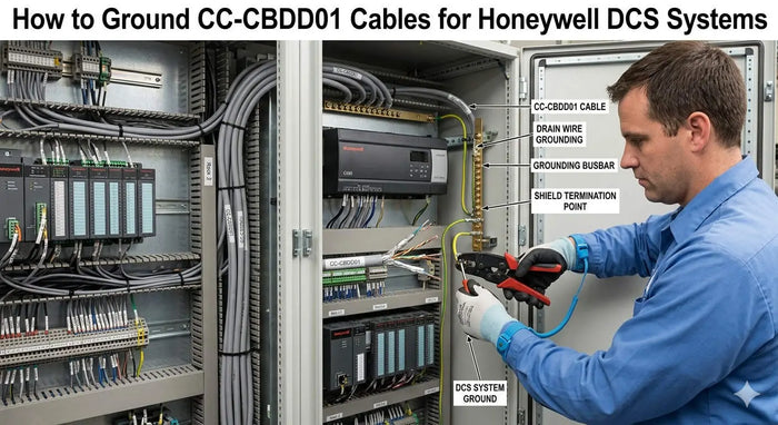 How to Ground CC-CBDD01 Cables for Honeywell DCS Systems