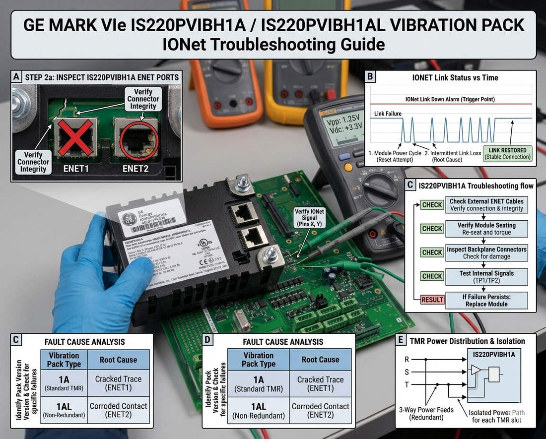 IS220PVIBH1A Troubleshooting: Fixing IONet Link Down Alarms