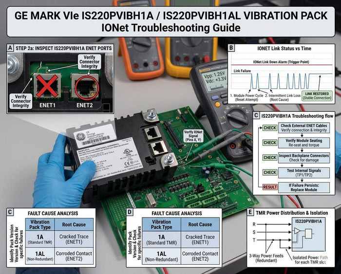 IS220PVIBH1A Troubleshooting: Fixing IONet Link Down Alarms