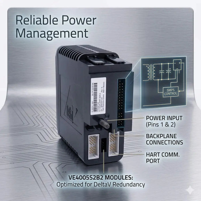 Reliable Power Management with DeltaV VE4005S2B2 Modules