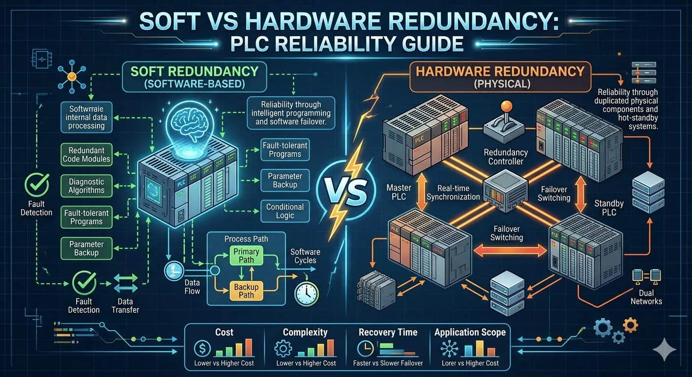 Redundant Software Redundancia de Software vs Hardware: Guía de Confiabilidad de PLC ...