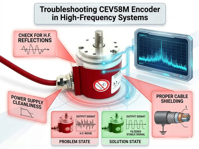 Troubleshooting CEV58M Encoder in High-Frequency Systems