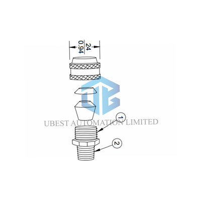 Bently Nevada 10076-02 Coaxial Transducer Cable Seal Assembly