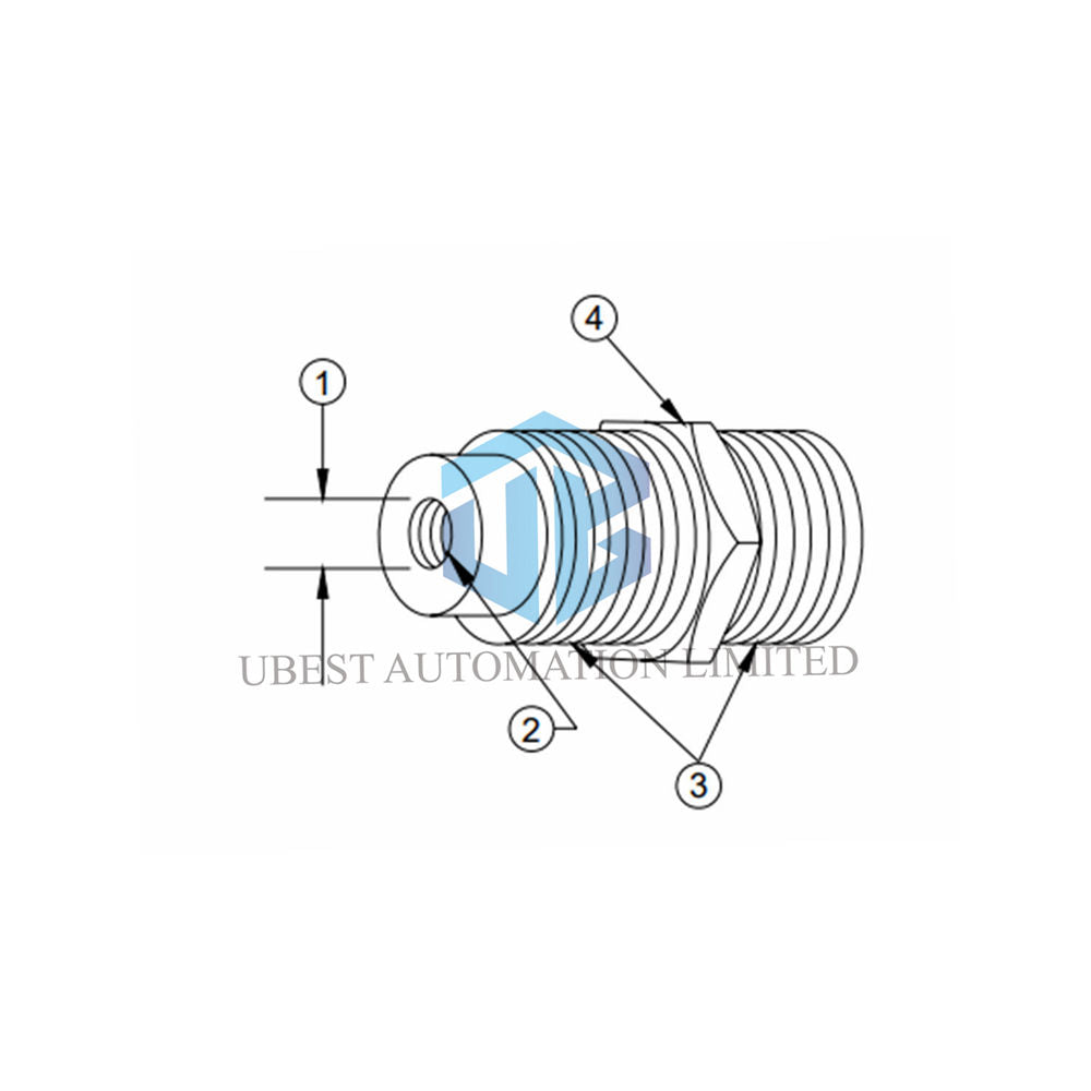 Bently Nevada 4190-34 Adapter - Stainless Steel Industrial Fitting