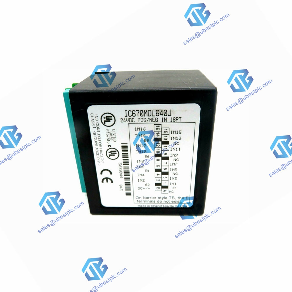 GE Fanuc IC670MDL640 | Módulo de Entrada Digital Positiva/Negativa